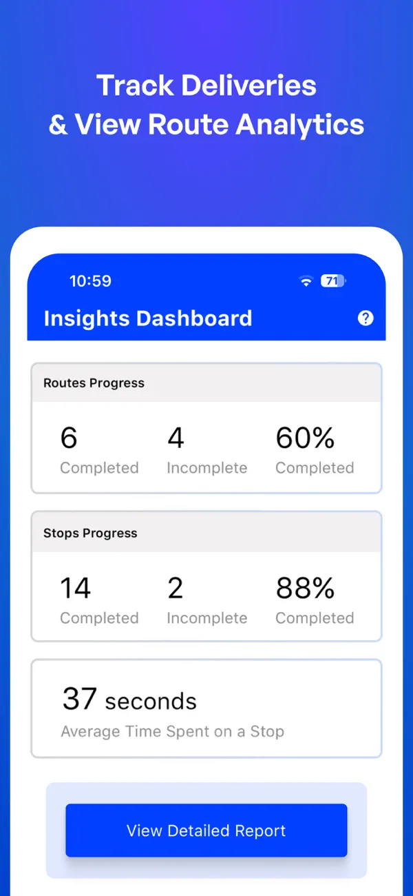 Upper: Delivery Route Planner screenshot 2