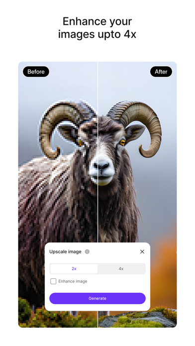 Upscale: AI Photo Enhancer screenshot 4