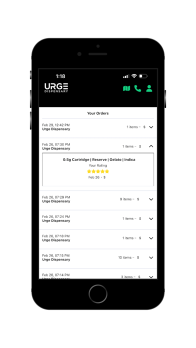 Urge Dispensary screenshot 1