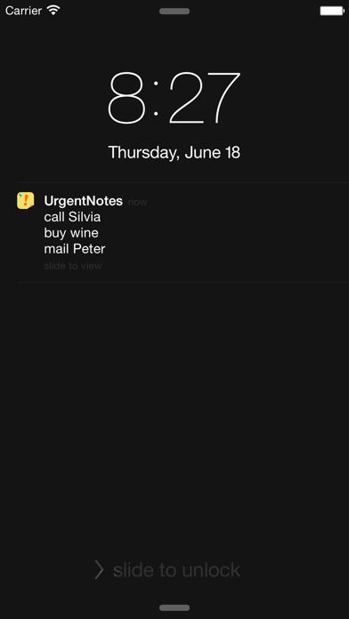 Urgent Notes screenshot 2