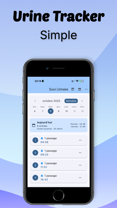 Urine tracker screenshot 3