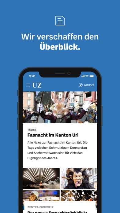 Urner Zeitung screenshot 1