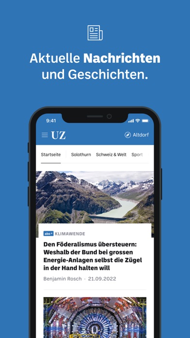 Urner Zeitung screenshot 5