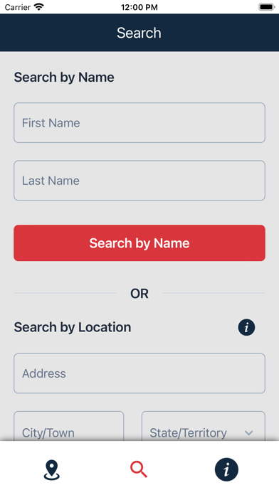 US Dept. of Justice NSOPW App screenshot 2