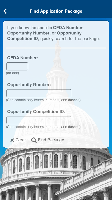 US Government Grants Search screenshot 1