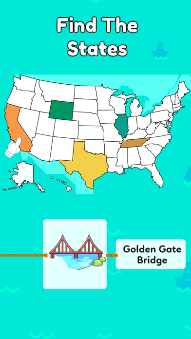 USA Map: Kids Geography Games screenshot 1