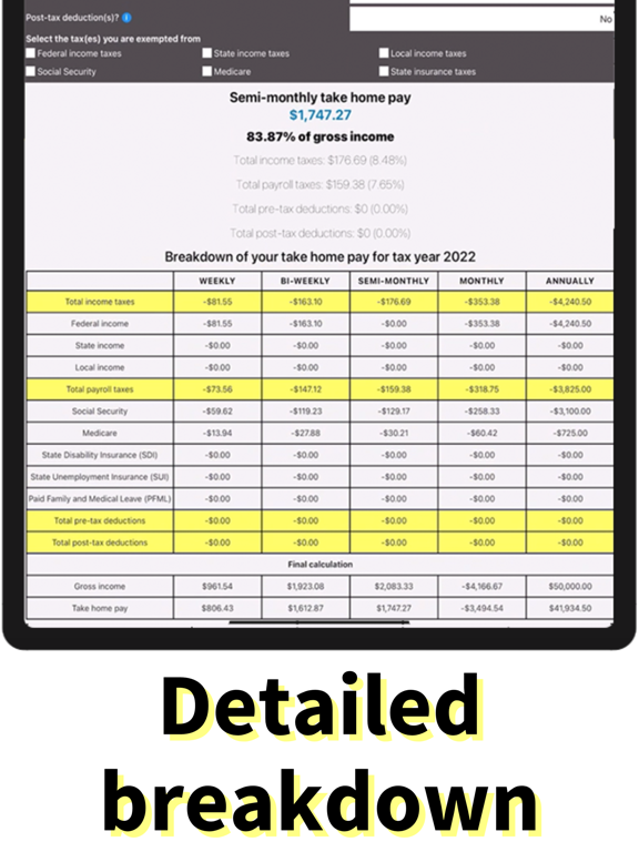 USA Paycheck Calculator screenshot 9
