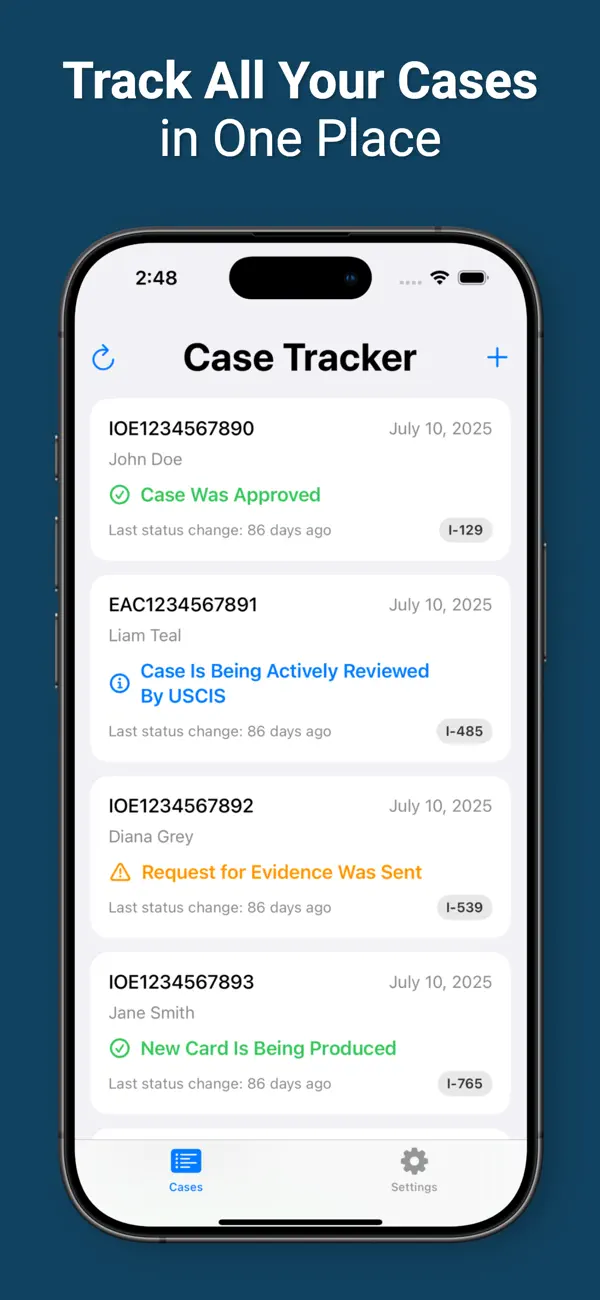 USCIS Case Tracker App screenshot 5