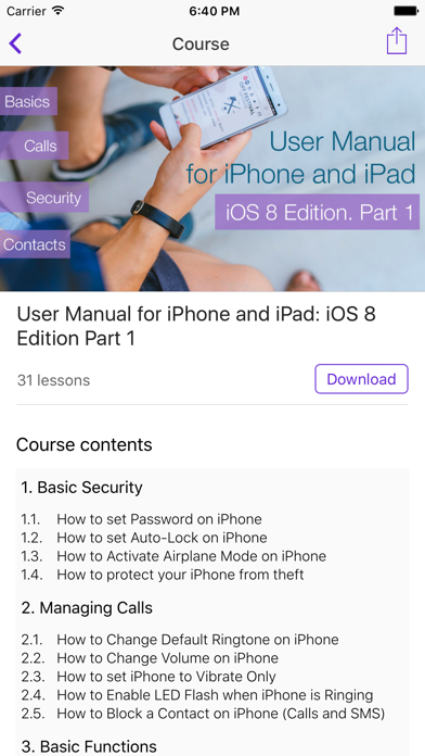 User guide for iPhone & iPad screenshot 5