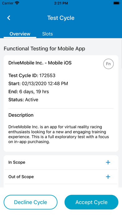 uTest screenshot 1
