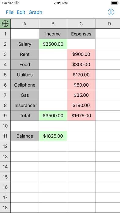 Utility Spreadsheet screenshot 5
