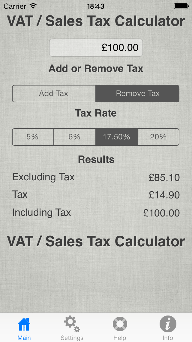 V.A.T. Calculator screenshot 5