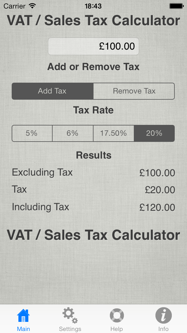V.A.T. Calculator screenshot 4