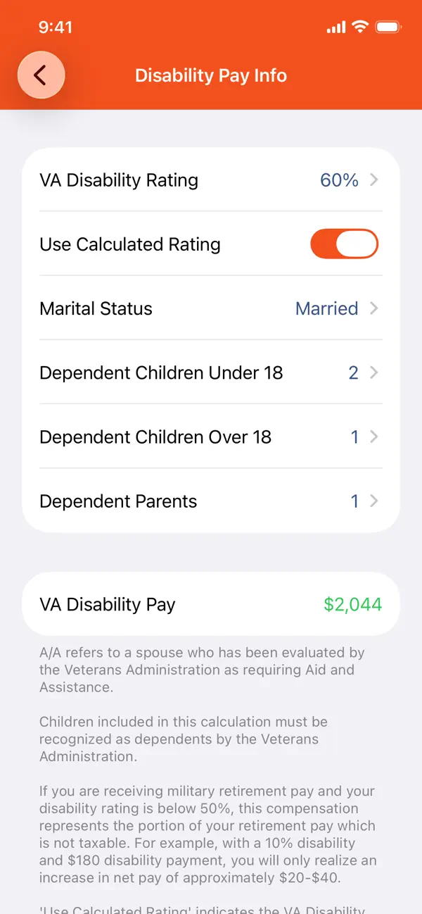 VA Disability Pay screenshot 2