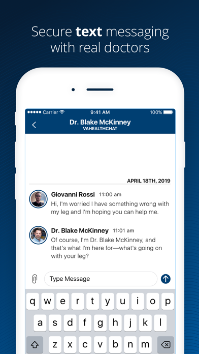VA Health Chat screenshot 2