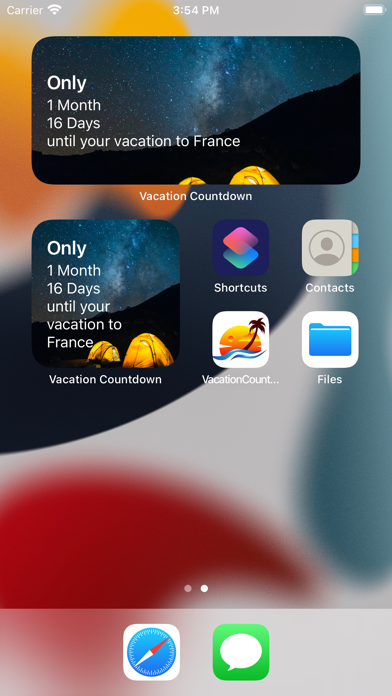 Vacation Countdown ‎ screenshot 1