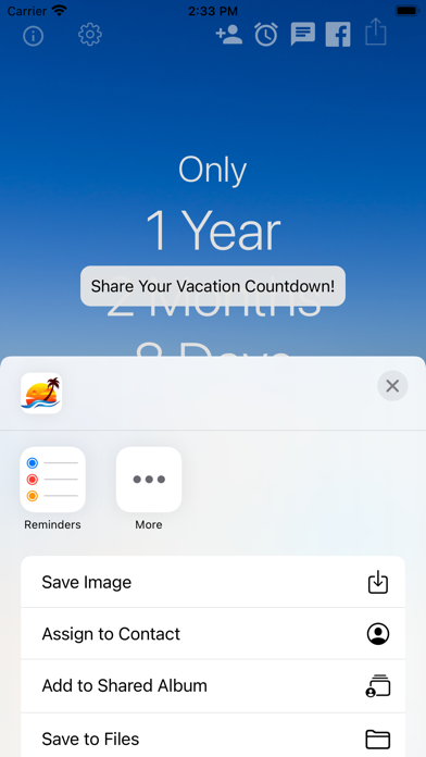 Vacation Countdown ‎ screenshot 3