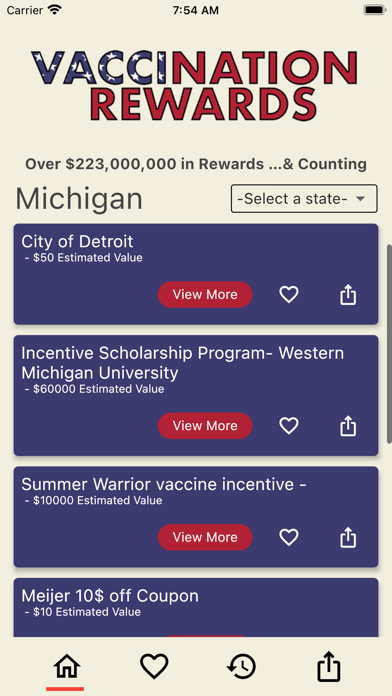 Vaccination Rewards screenshot 1