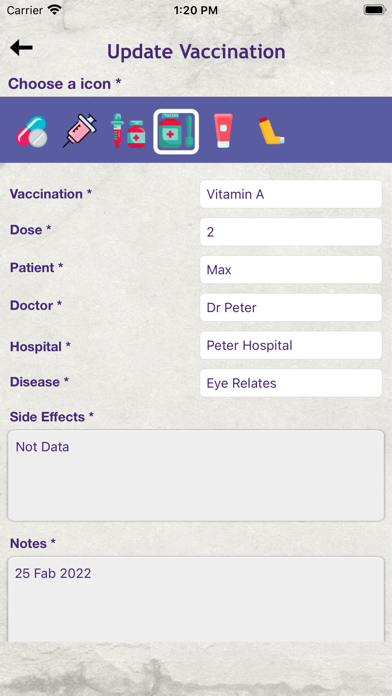 Vaccine Notification Reminders screenshot 1