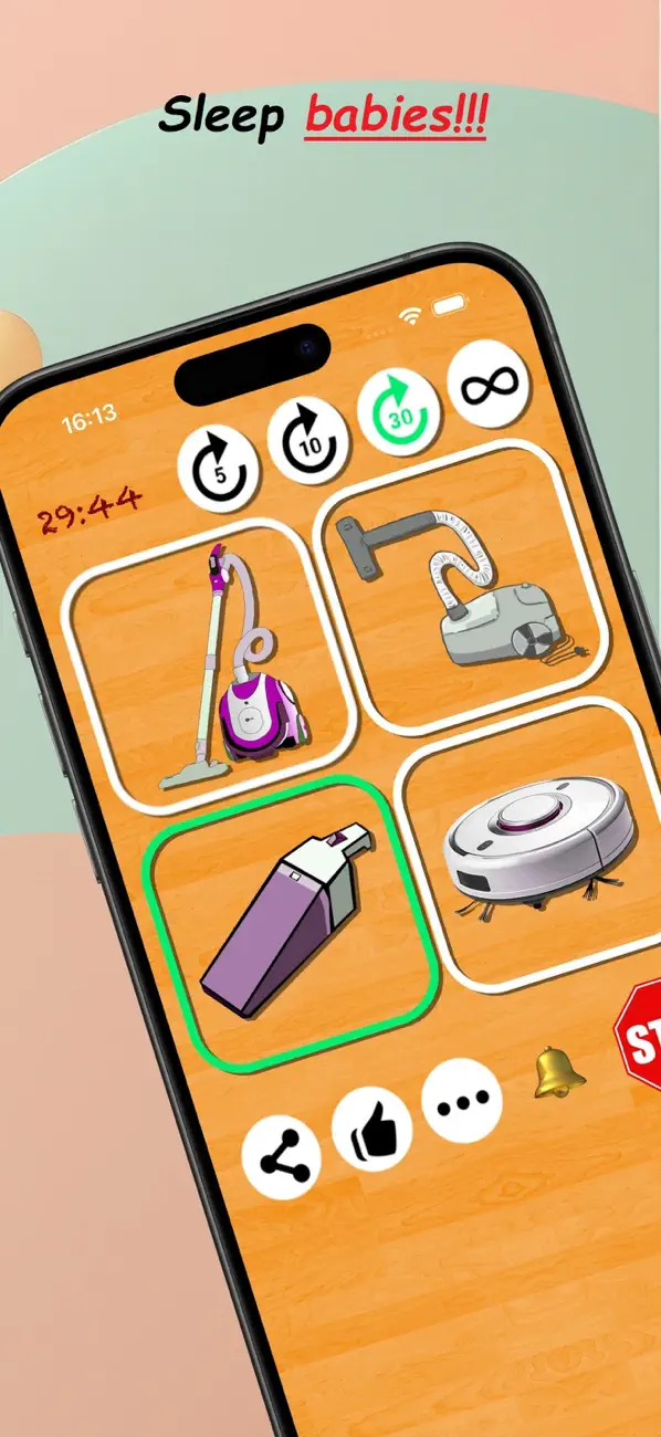 Vacuum Cleaner For Baby Sleep screenshot 1
