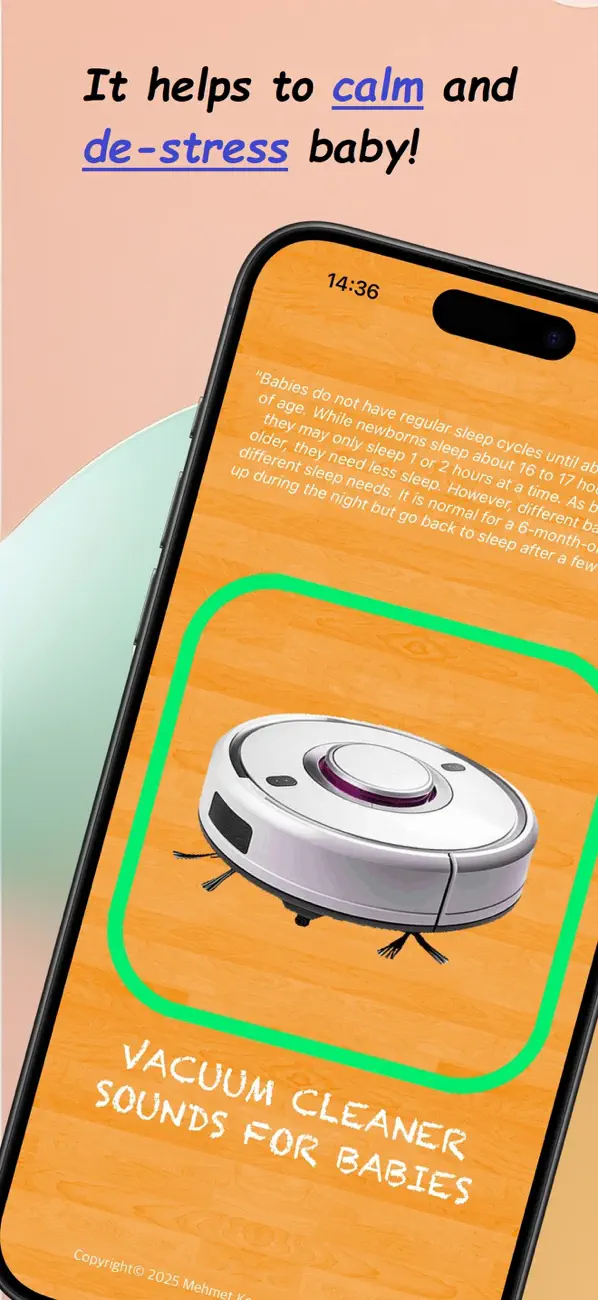 Vacuum Cleaner For Baby Sleep screenshot 5