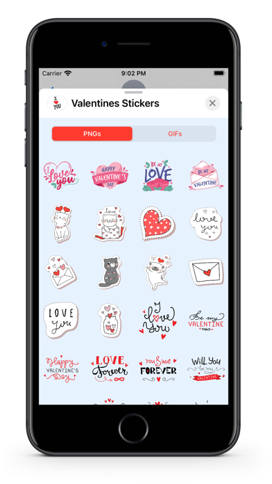 Valentines GIF Stickers screenshot 2