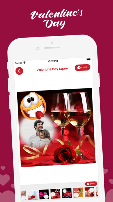 Valentine's Squre photo frame screenshot 2