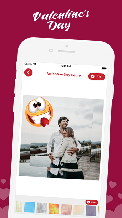 Valentine's Squre photo frame screenshot 3