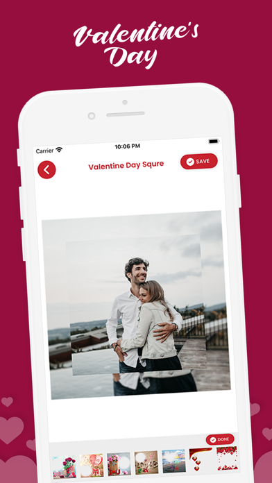 Valentine's Squre photo frame screenshot 4