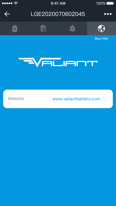 Valiant Battery screenshot 1