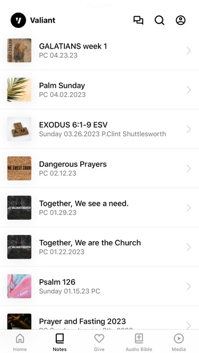 Valiant Church App screenshot 2
