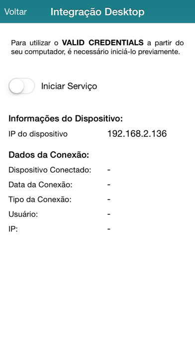 Valid Credentials screenshot 1