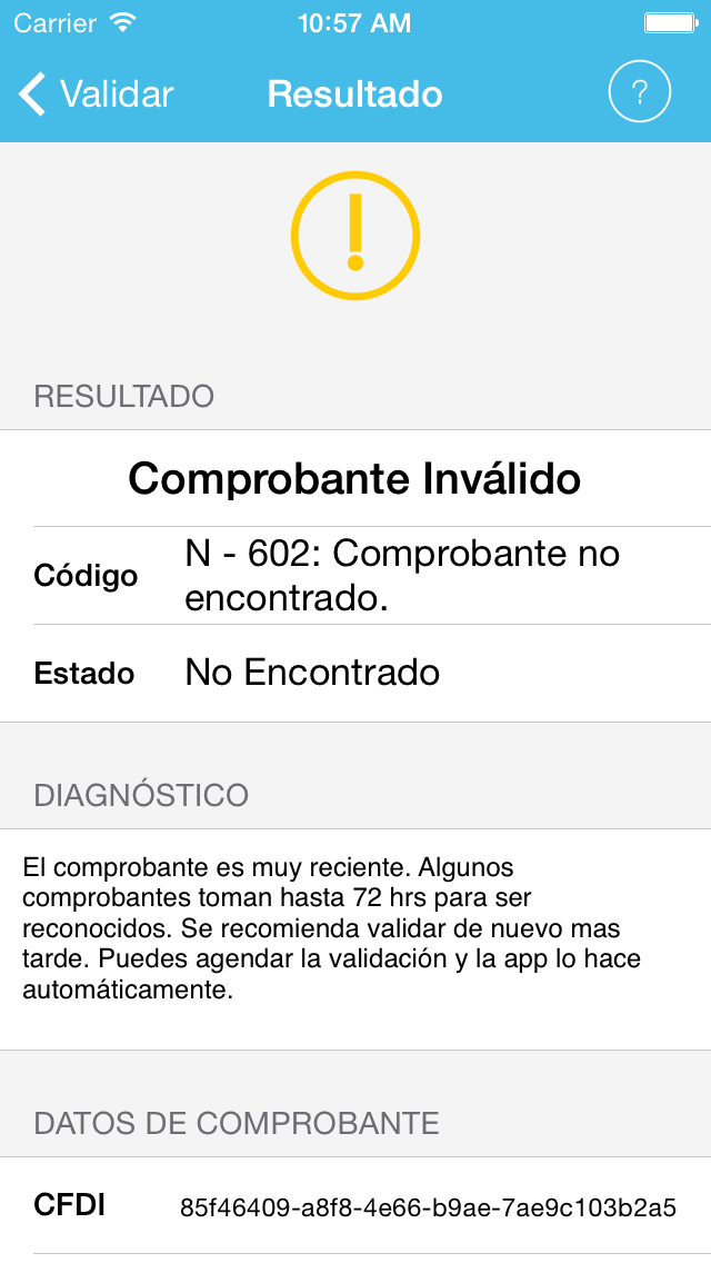 Validador de Factura Gorila screenshot 2
