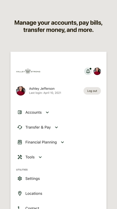 Valley Strong Mobile Banking screenshot 1