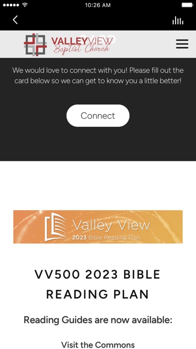 Valley View Baptist Mobile App screenshot 1