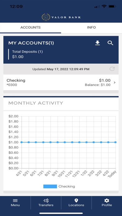 Valor Bank Mobile screenshot 2