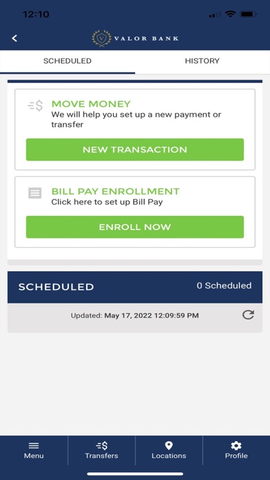Valor Bank Mobile screenshot 1