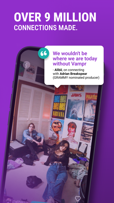 Vampr: #1 Musician Network. screenshot 5