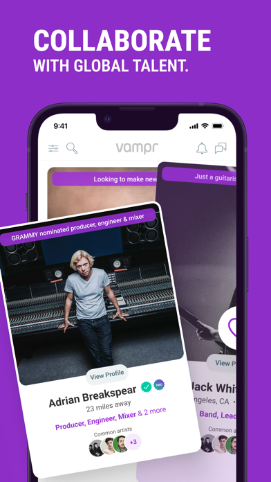 Vampr: #1 Musician Network. screenshot 4