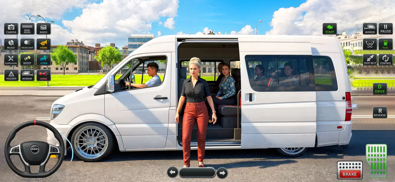 Van Driving Simulator Games 3D screenshot 4