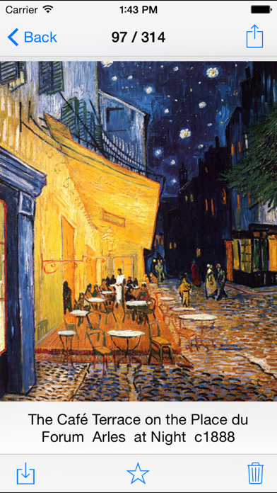 Van Gogh 314 Paintings HD Ad-free - Famous paintings of Van Gogh screenshot 3