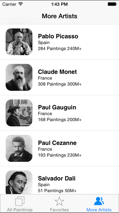Van Gogh 314 Paintings HD Ad-free - Famous paintings of Van Gogh screenshot 1