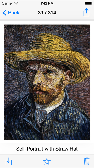 Van Gogh 314 Paintings HD Ad-free - Famous paintings of Van Gogh screenshot 2