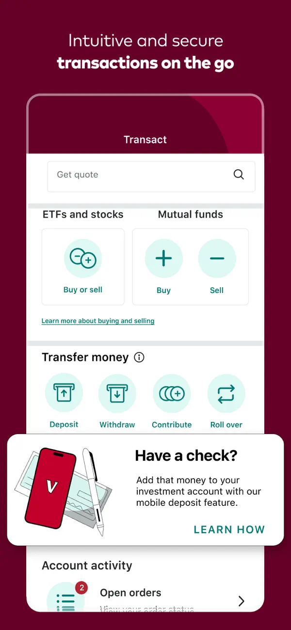 Vanguard: Save, Invest, Retire screenshot 1