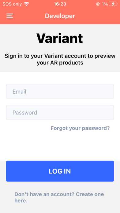 Variant Launch AR screenshot 1