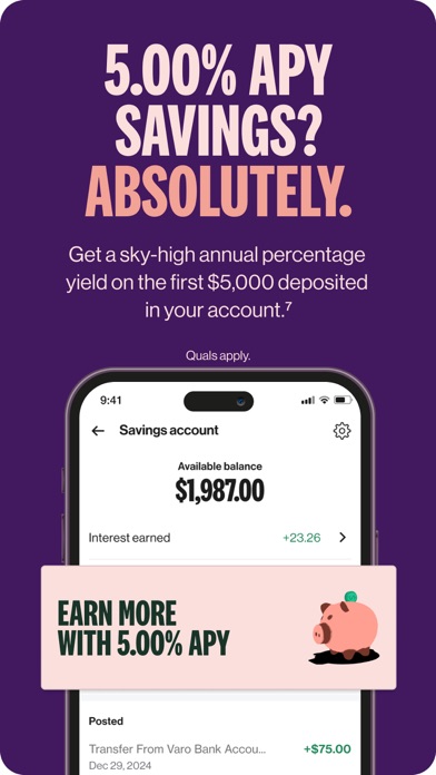 Varo Bank: Online Banking screenshot 3