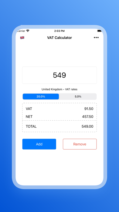 VAT Calculator Worldwide screenshot 2