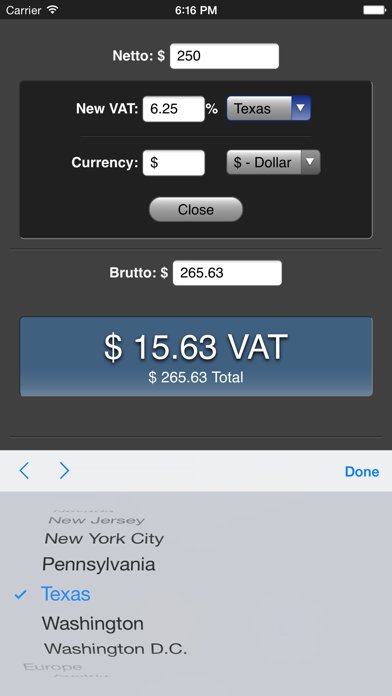 VAT Calculator screenshot 1