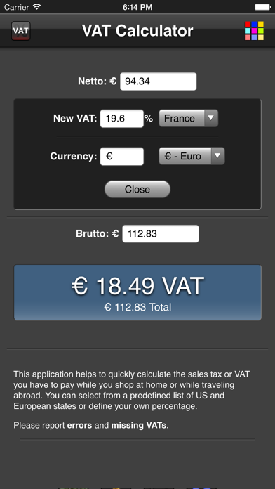 VAT Calculator screenshot 3