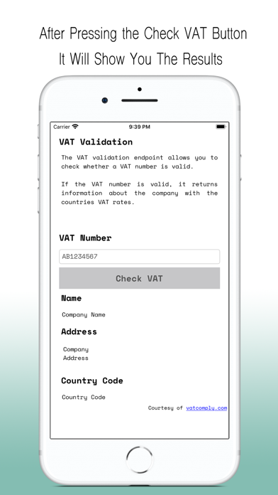 VAT Value Added Tax Validation screenshot 3